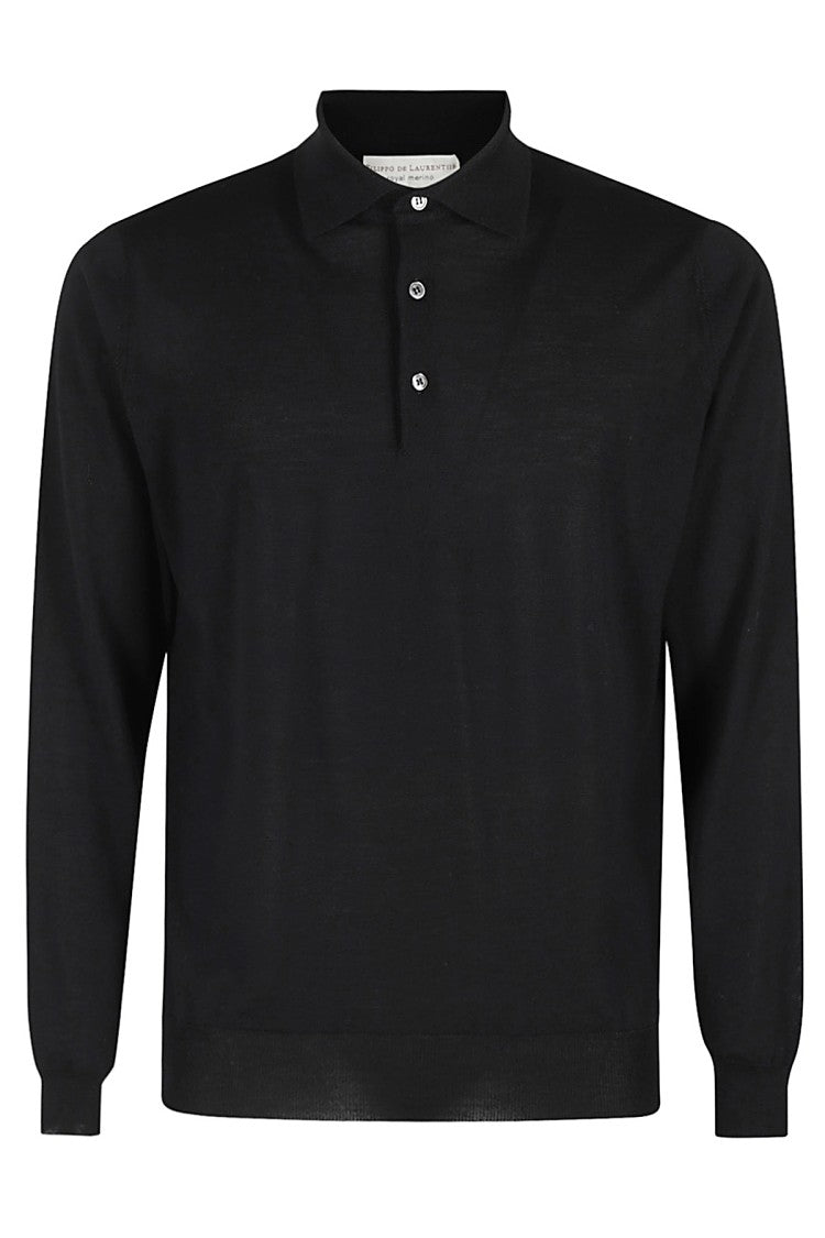 Filippo De Laurentiis Fitted Long-Sleeve Polo