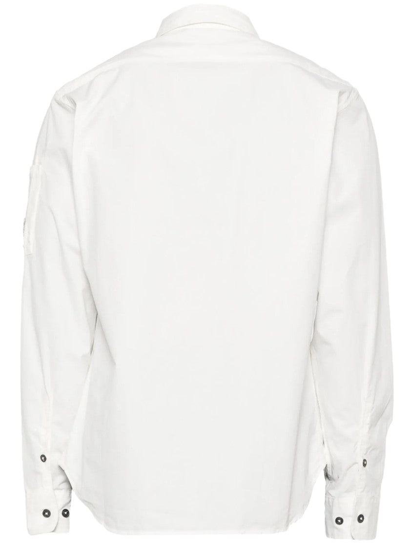 C.P. Company Long-Sleeve Classic Collar Shirt With Minimalistic Design