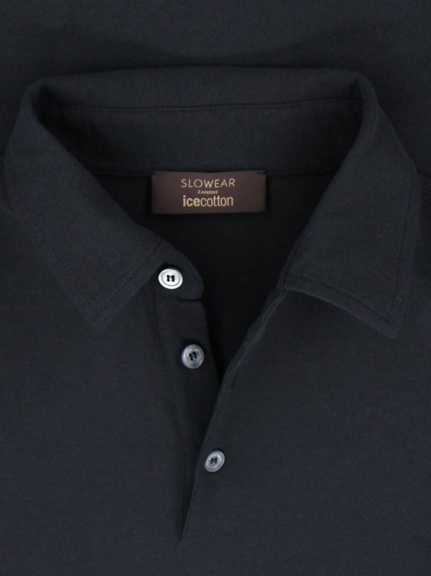 Zanone Classic Cotton Polo With Traditional Collar