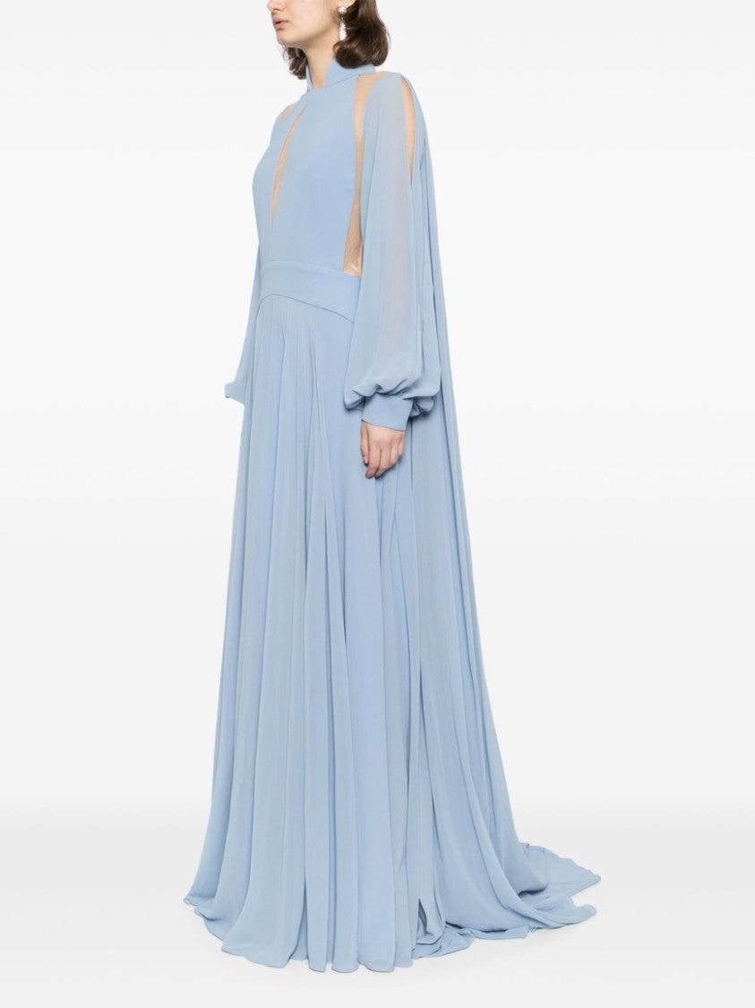 Saiid Kobeisy Crepe Georgette Long Dress