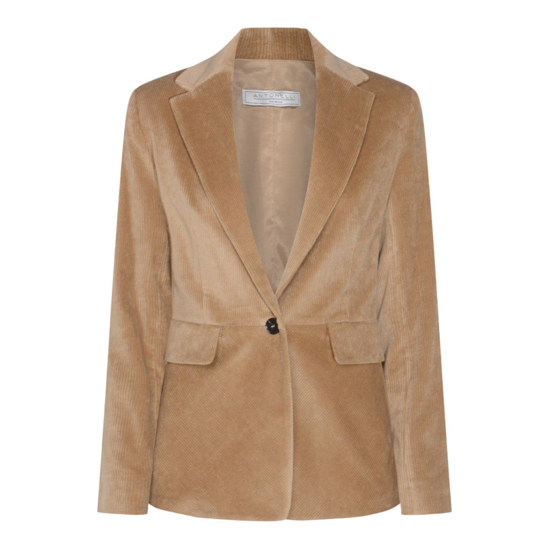 Antonelli Firenze Tailored Corduroy Jacket With Single-Button Closure