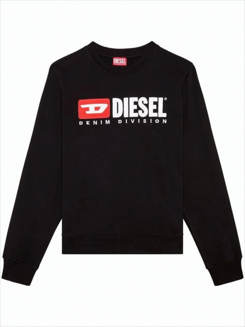 Diesel Relaxed Fit Black Long-Sleeve Sweatshirt