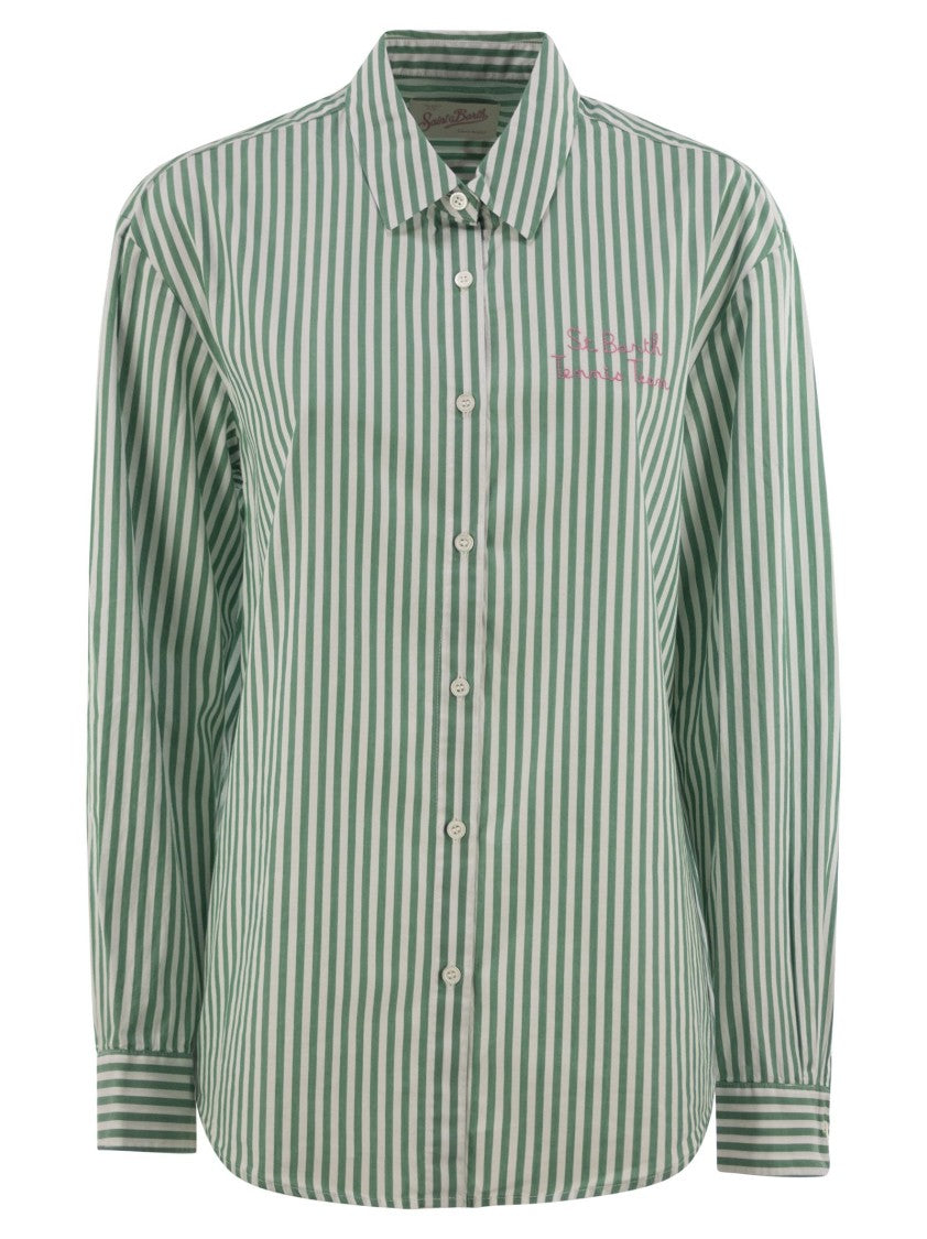 Mc2 Saint Barth Brigitte - Shirt With Striped Pattern