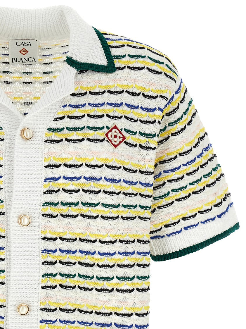 Casablanca 'Tuck Stitch Short Sleeve' Shirt