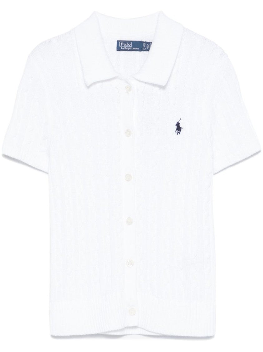 Polo Ralph Lauren Signature Polo Short-Sleeved Top With Button Fastening