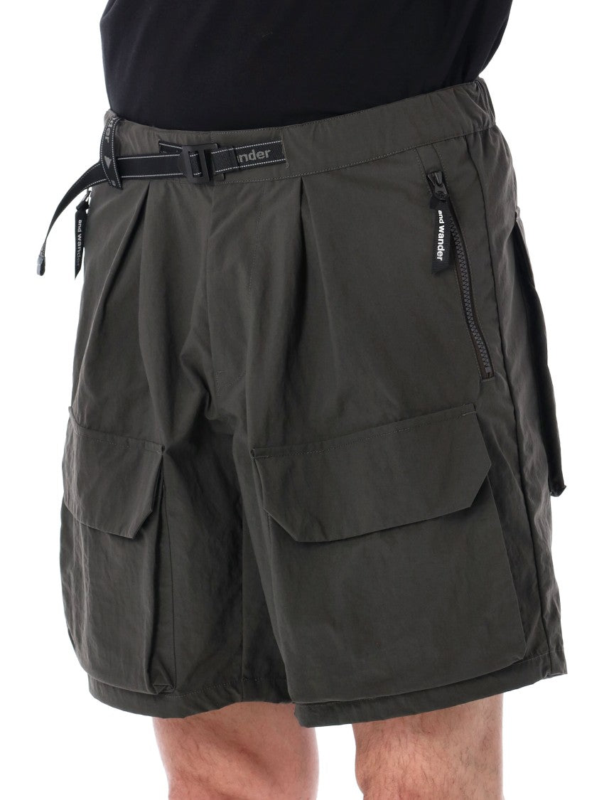 And Wander Technical Fabric Cargo Shorts