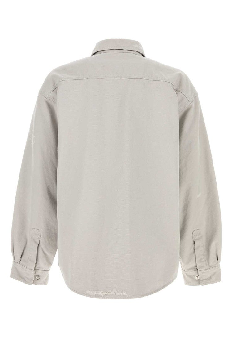 Balenciaga Light Grey Cotton Oversize Shirt