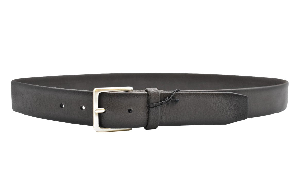 Orciani Leather Belt With Design And Classic Buckle