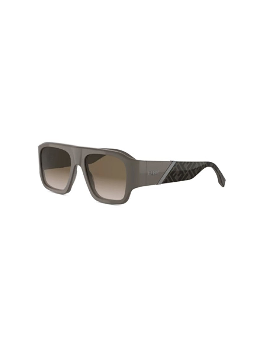 Fendi Taupe Fe40198i Rectangular Gradient Sunglasses