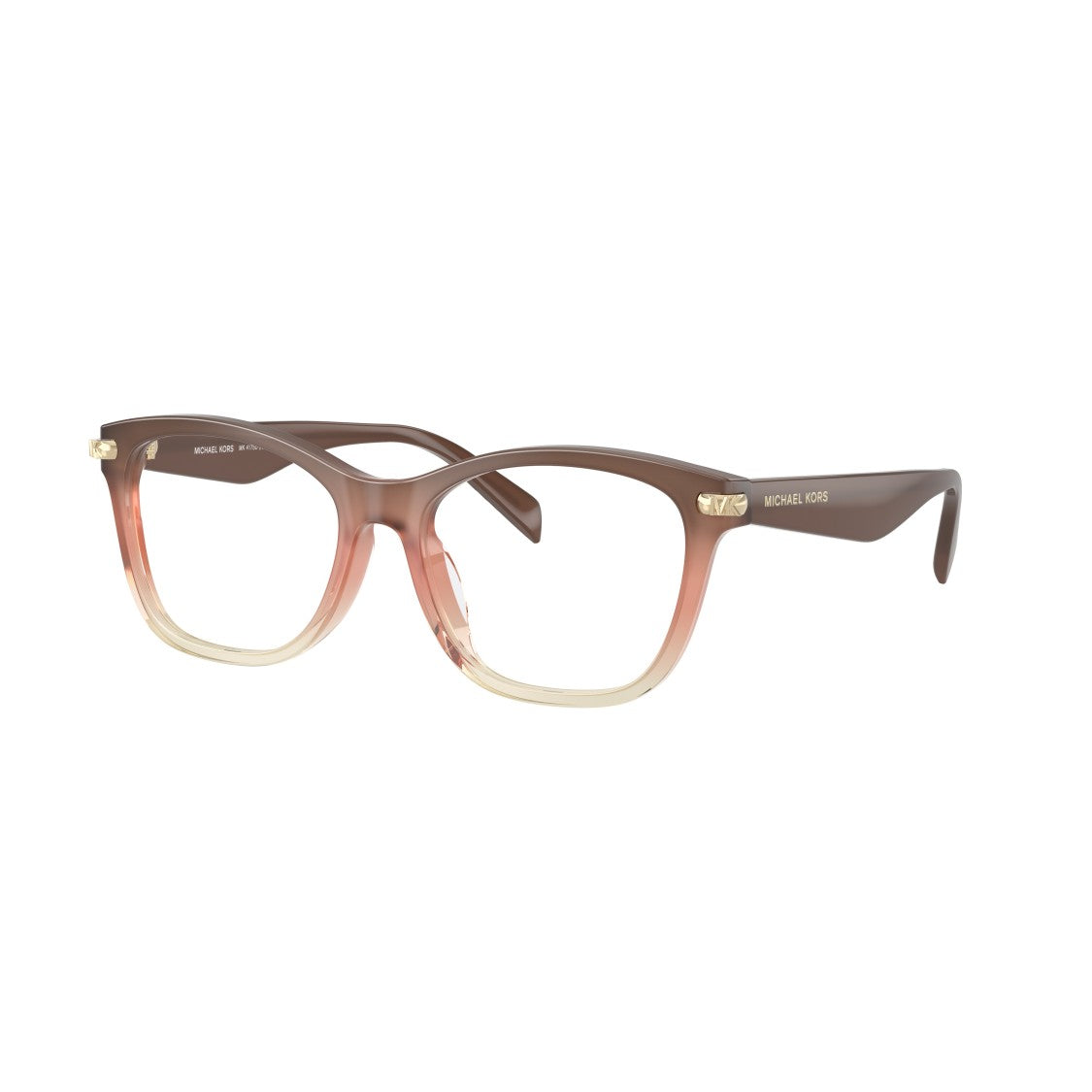 Michael Kors 0Mk4175d Square Frame Gradient Eyeglasses With Gold Accents