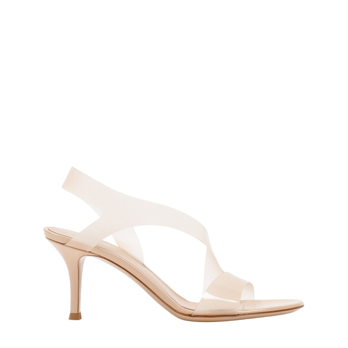 Gianvito Rossi Nude Pvc Metropolis Sandals