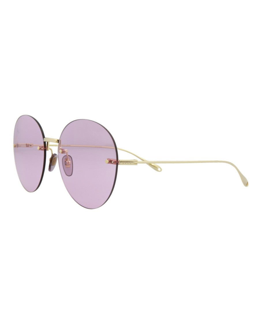 Gucci Round-Frame Gold-Tone Metal Sunglasses With Removable Danglers