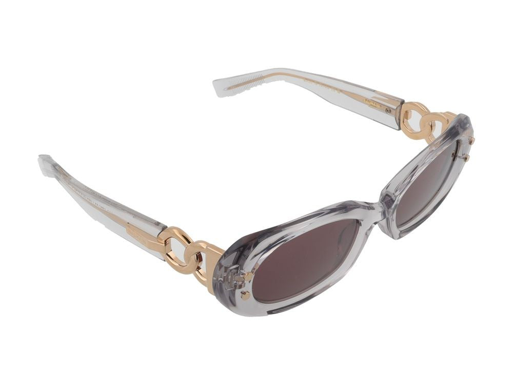 Balmain Grey Imperial Ii Acetate Rectangular Sunglasses