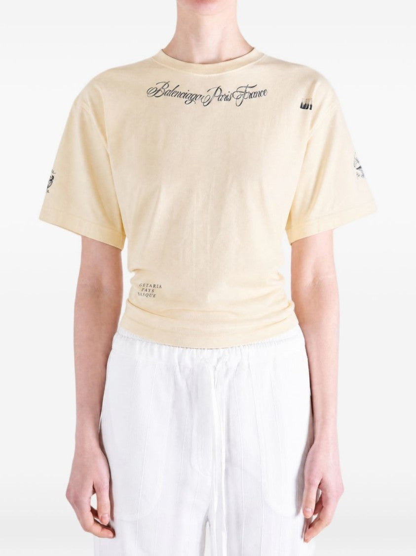 Balenciaga Classic Ink Thin Jersey Top