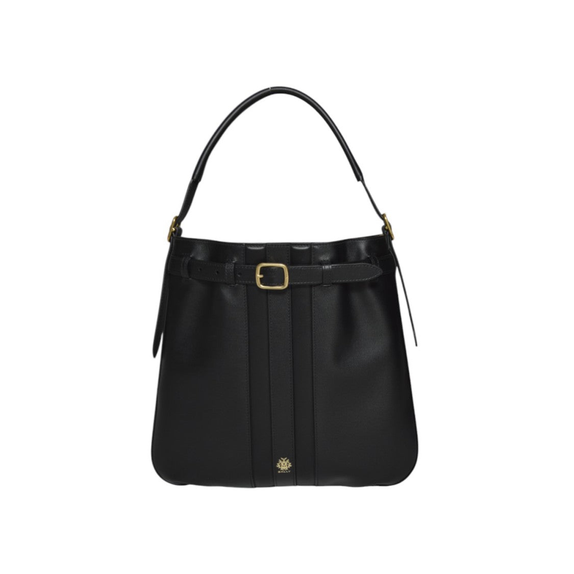 Bally Beckett Beltcross Handbag In Black Leather