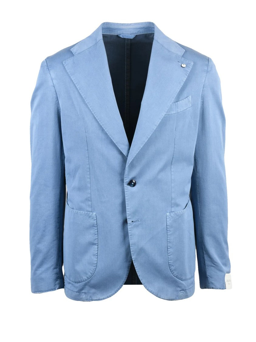 L.B.M. 1911 Cotton-Silk Blend Jacket With Single-Button Closure And Rounded Fit