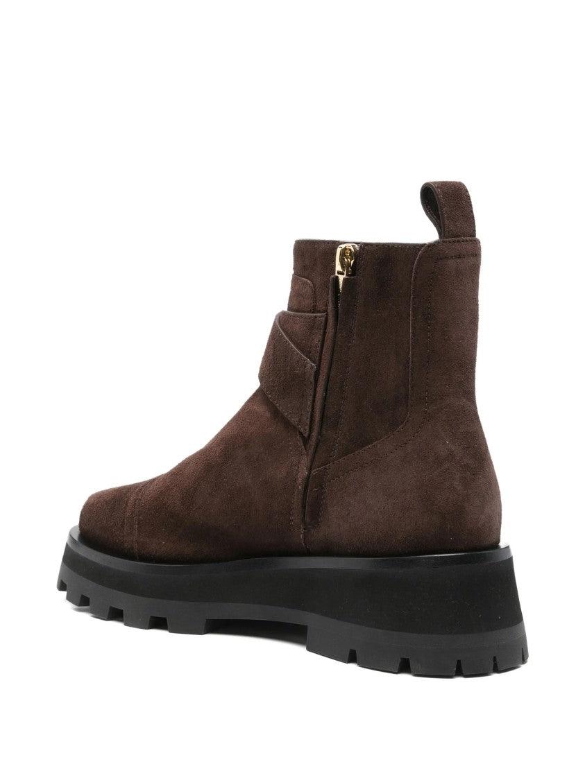 Jimmy Choo Brown Meena Flat Suede Ankle Boots
