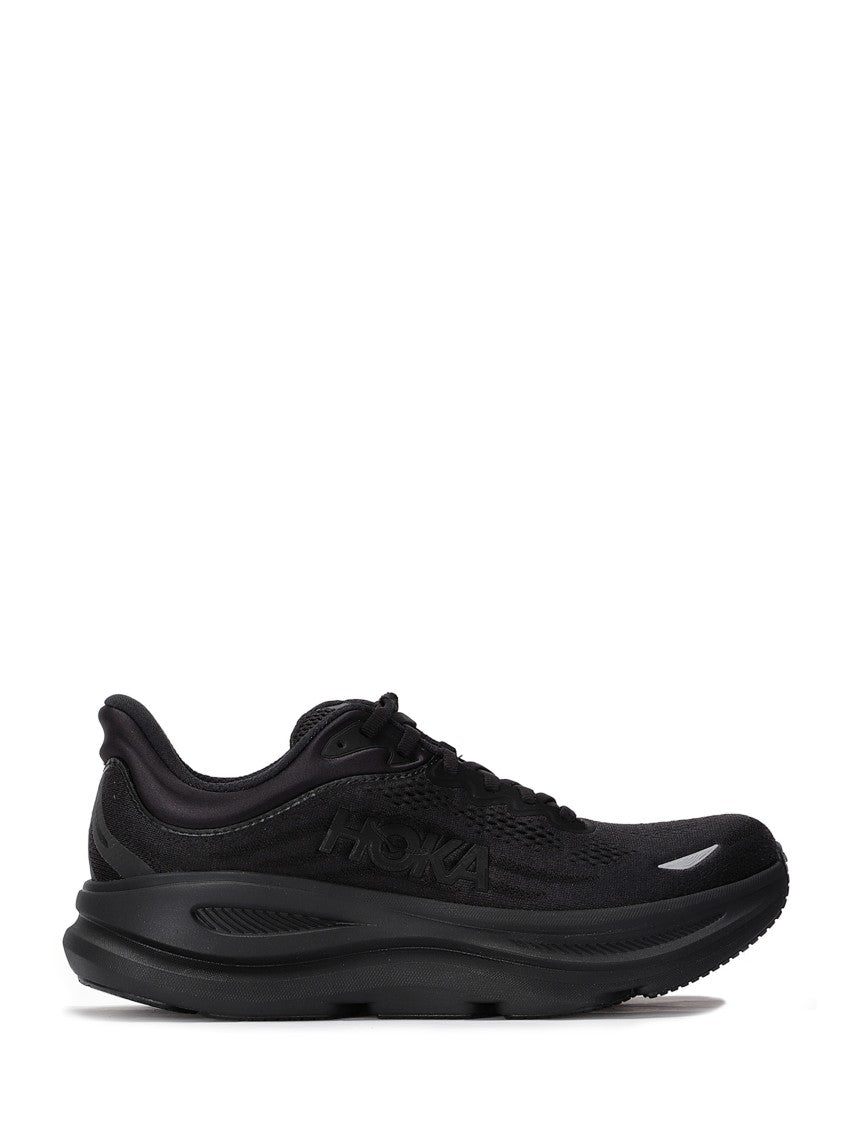 Hoka Sleek All-Black Sneakers With Cushioned Sole