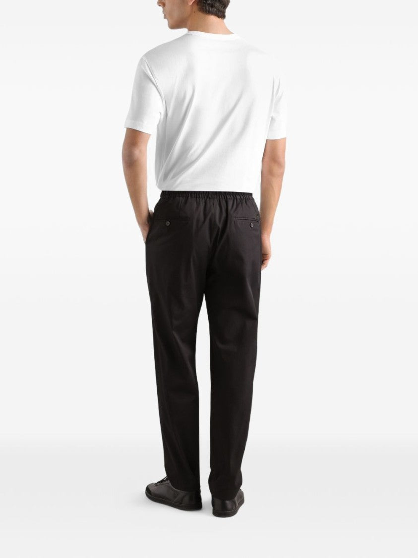 Dolce & Gabbana White Classic Fit Cotton Ribbed T-Shirt