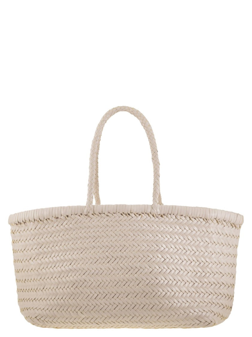 Dragon Bamboo Triple Jump Big - Woven Leather Bag