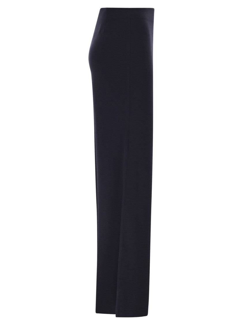 Max Mara Mxpstrillo - Viscose Crêpe Knit Trousers