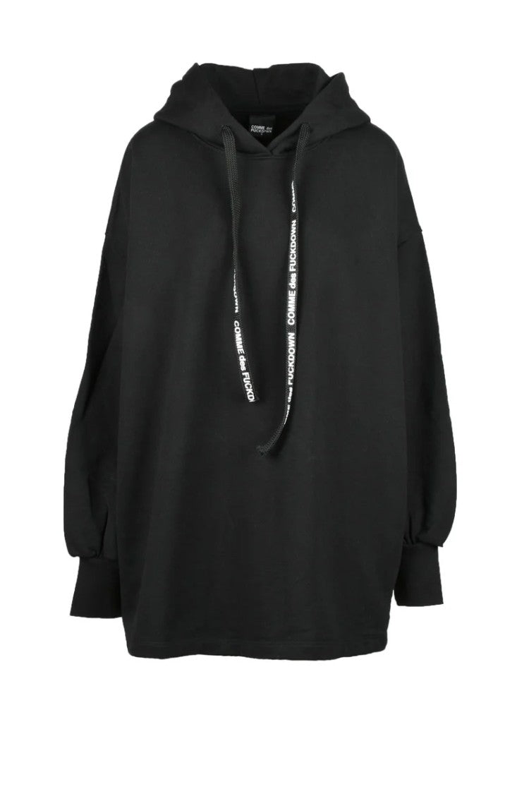 Comme Des Fuckdown* Black Cotton Sweatshirt