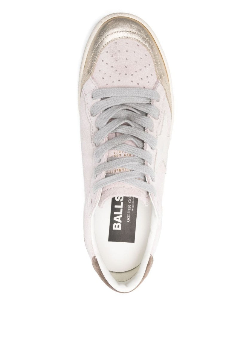 Golden Goose Low-Top Sneakers With Soft Pink Suede And Star Patch