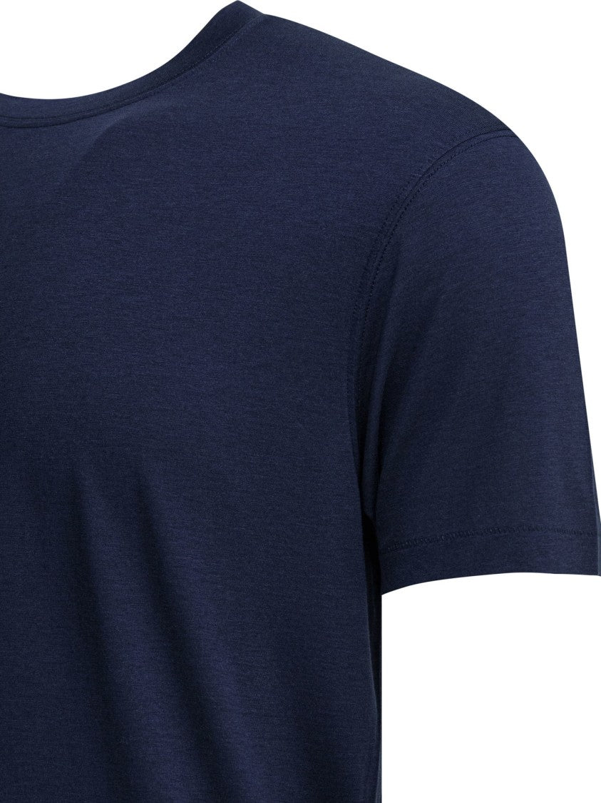 Tom Ford Lightweight Lyocell-Cotton T-Shirt With Riveted Crew Neck