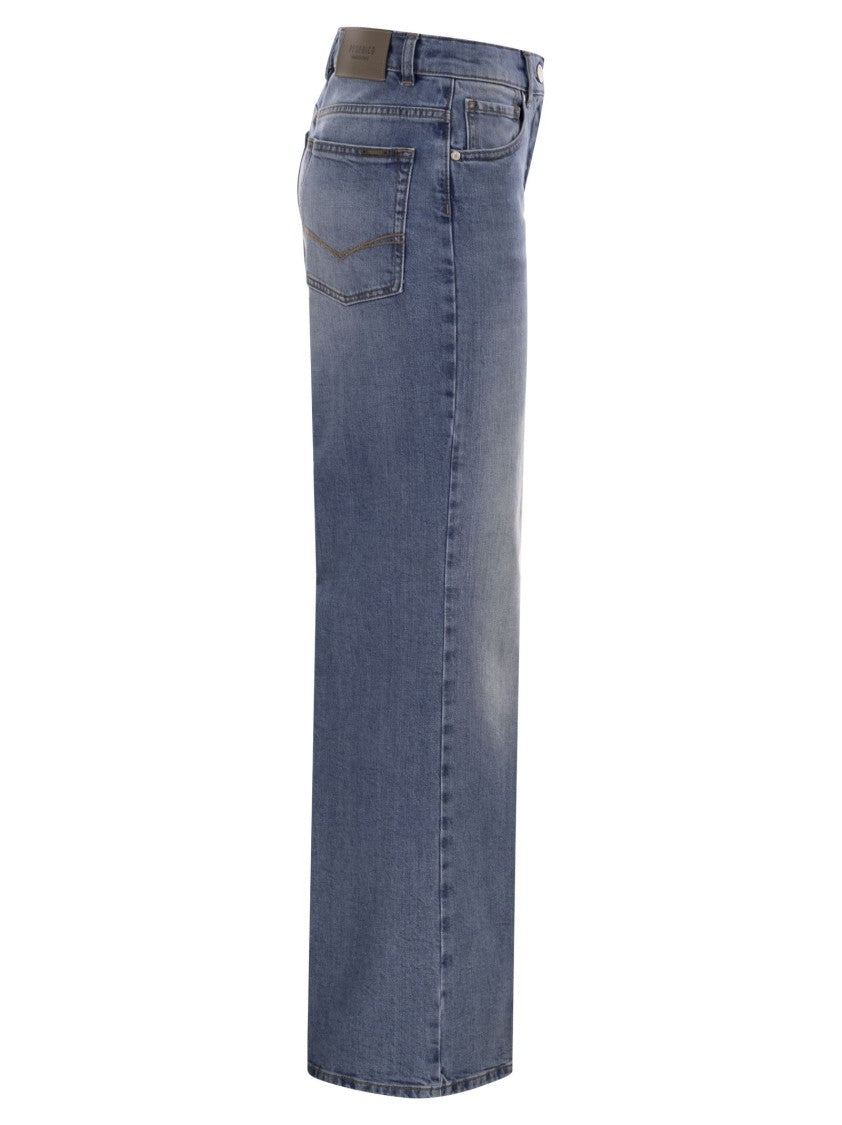 Peserico Stretch Cotton Denim Trousers