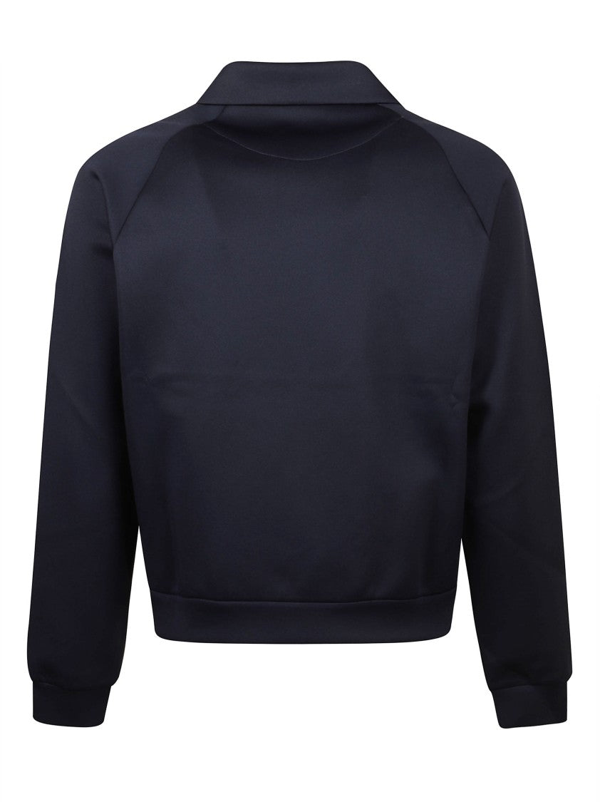 Prada Tailored Zip-Up Coat With Classic Collar