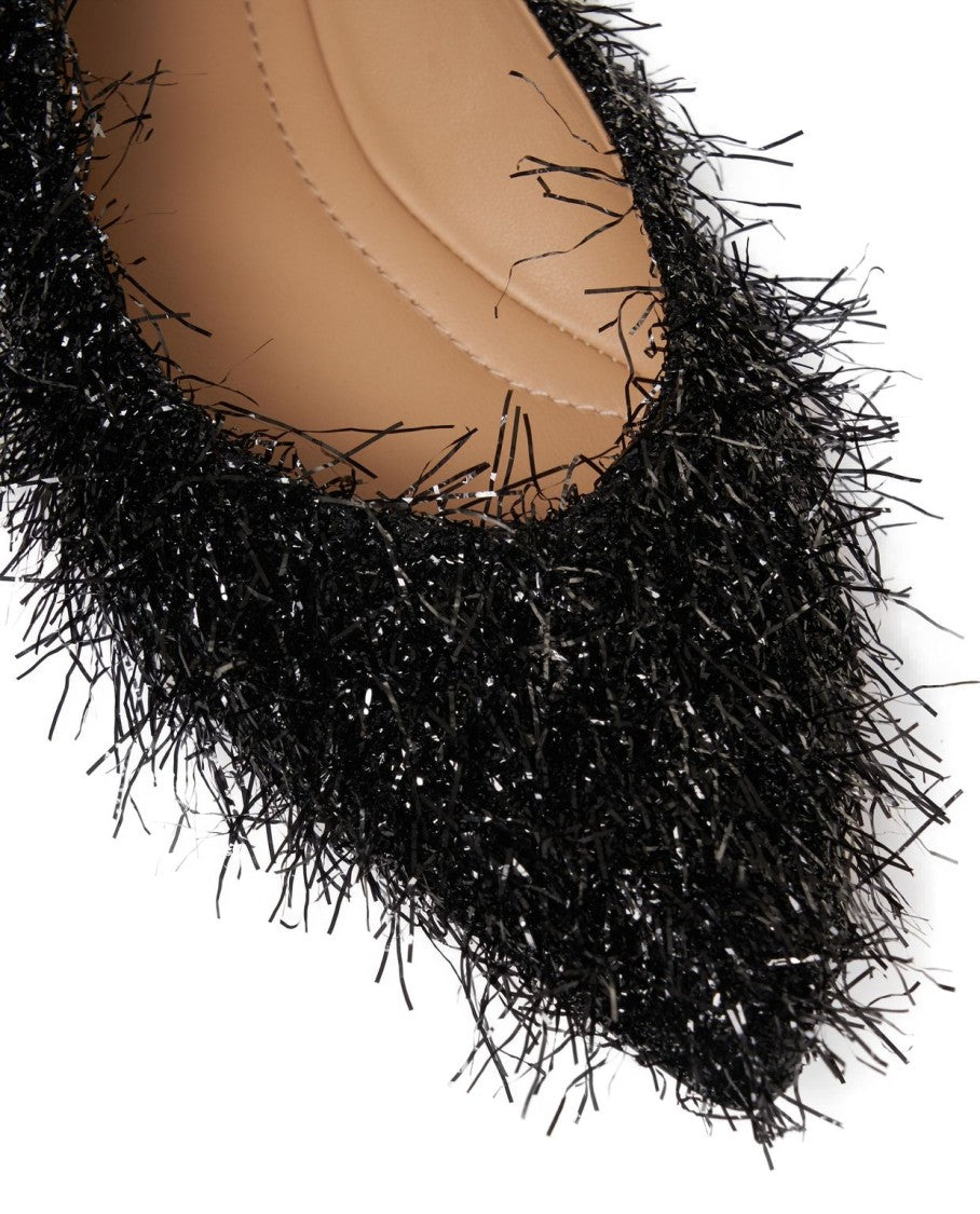 Gender Lurex Fringed Ballerinas