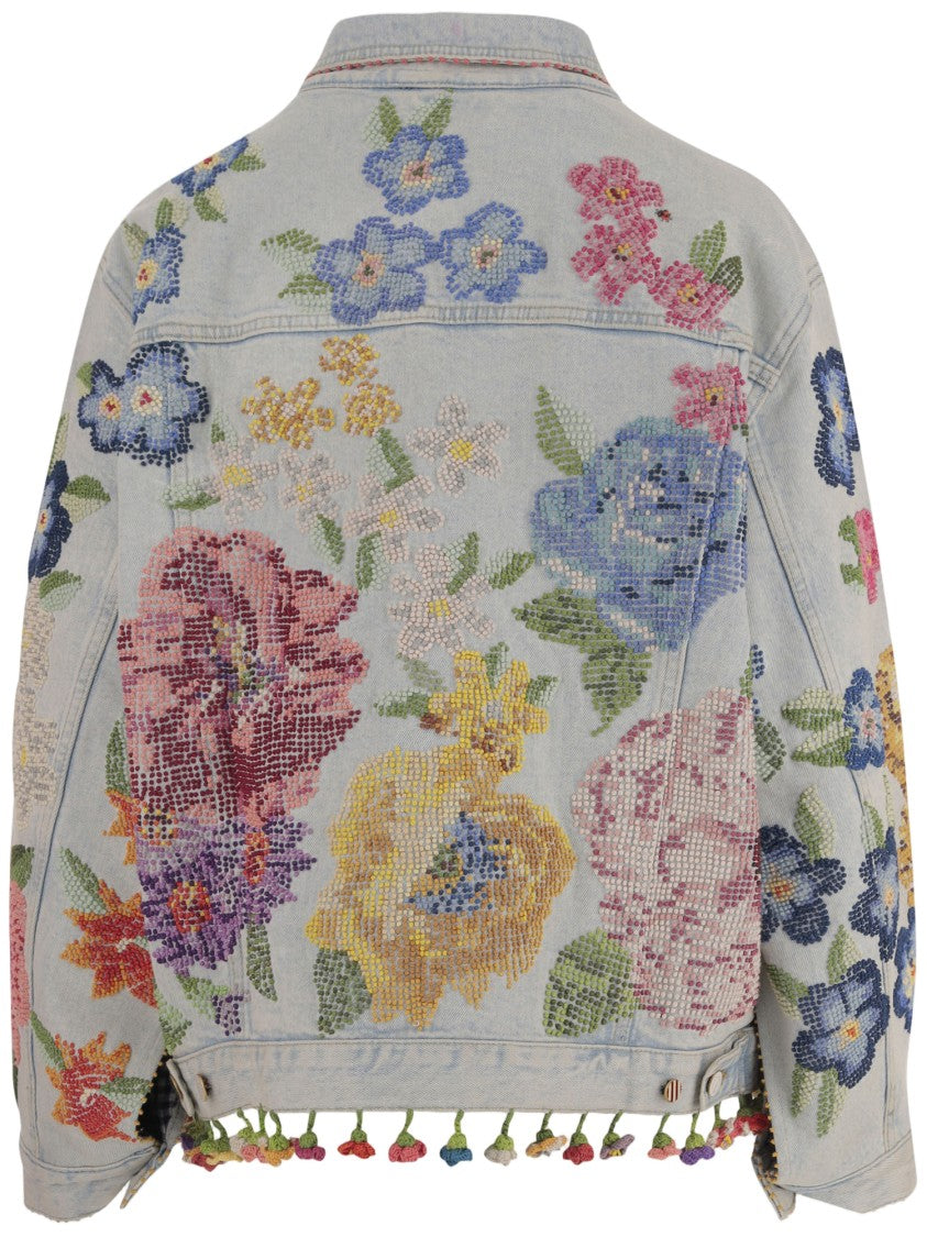 Pero Embroidered Denim Jacket