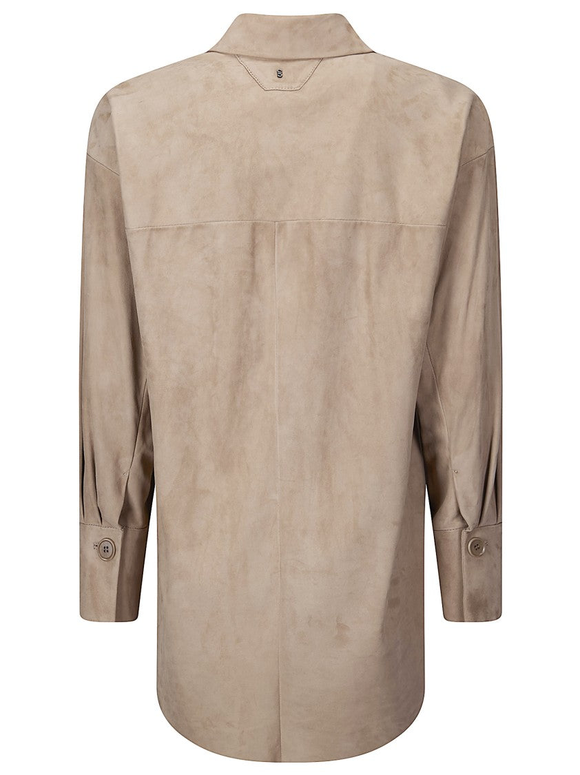 Salvatore Santoro Suede Effect Shirt