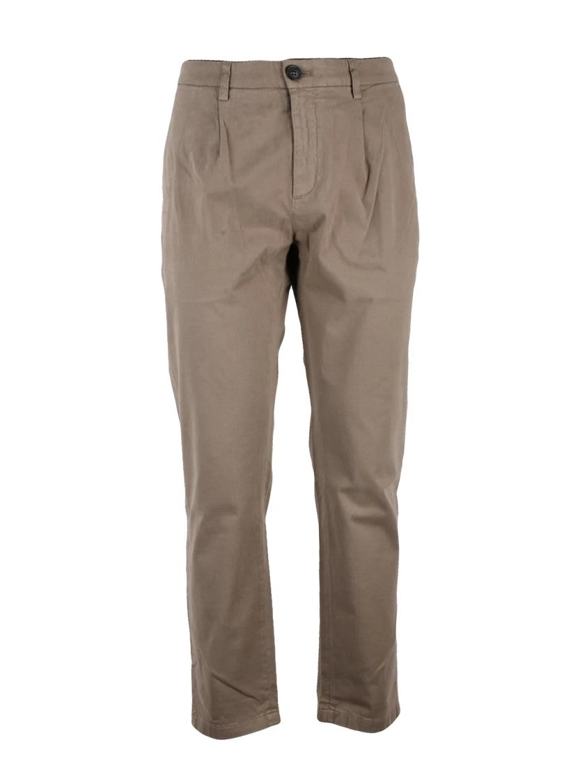 Department 5 Grey Cotton Stretch Trousers