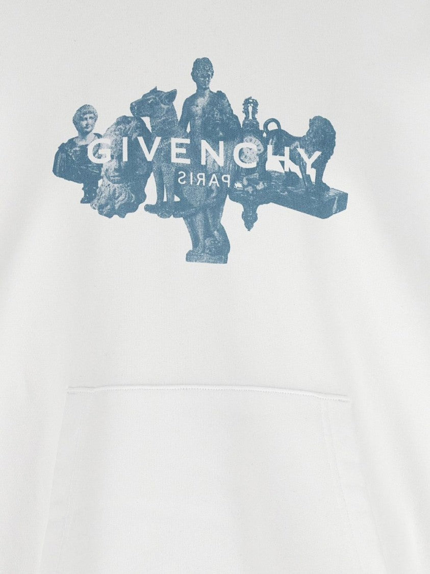 Givenchy Oversized Graphic Print Hoodie With Kangaroo Pocket