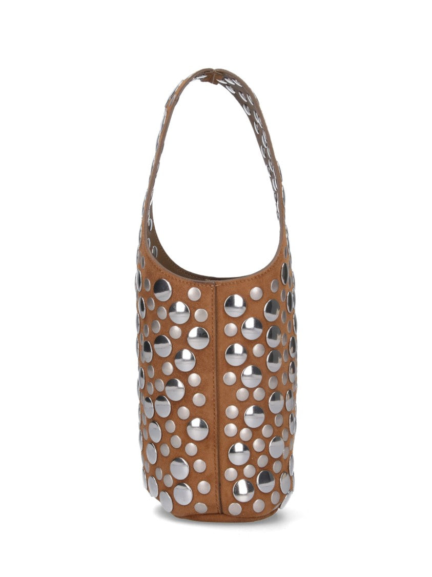 Khaite "Livia" Studded Bag Brown
