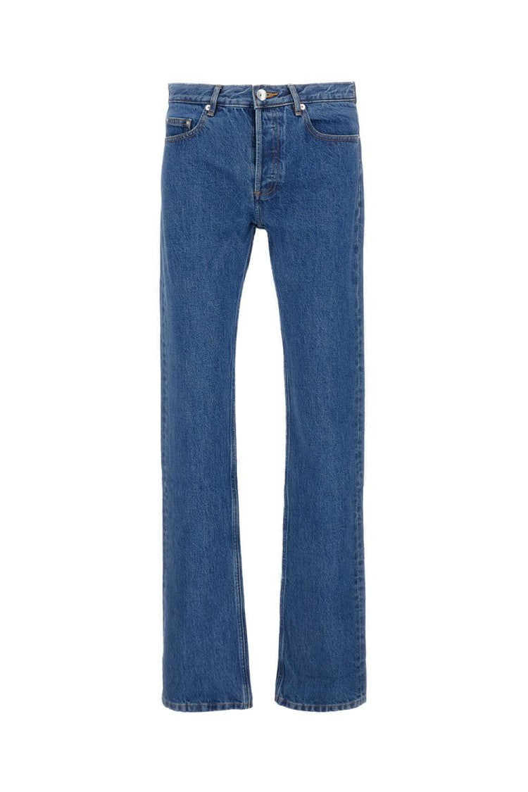 A.P.C. Classic Straight-Leg 5-Pocket Jeans With Zip Closure