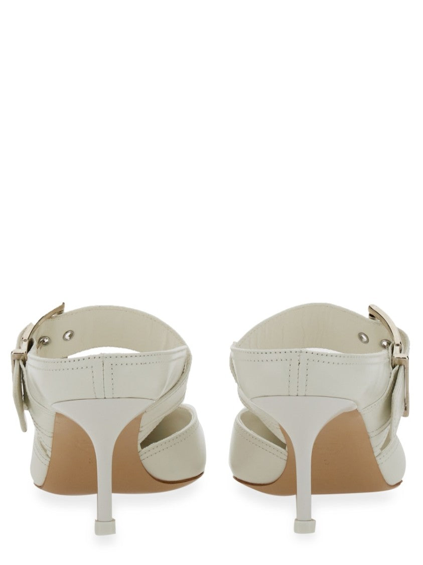 Alexander Mcqueen White Leather Punk Sandal