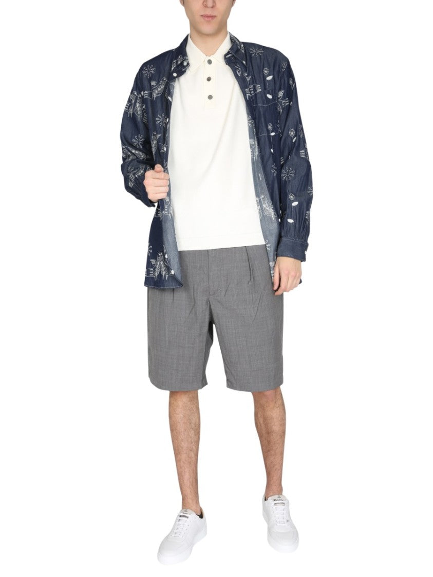 Engineered Garments "Bird" Embroidery Shirt