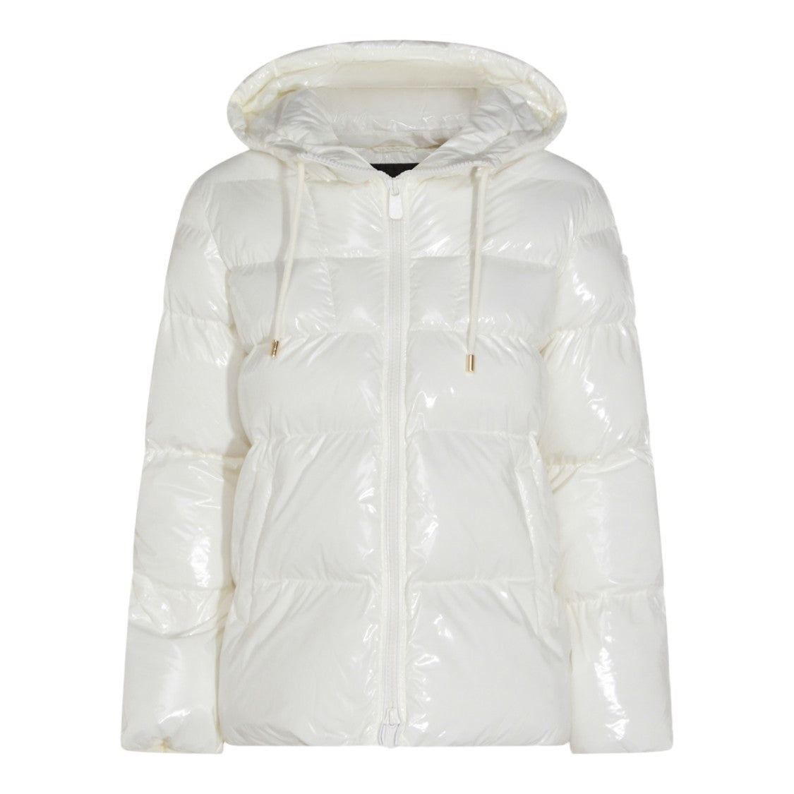 Pinko Glossy Puffer Jacket With Quilted Design