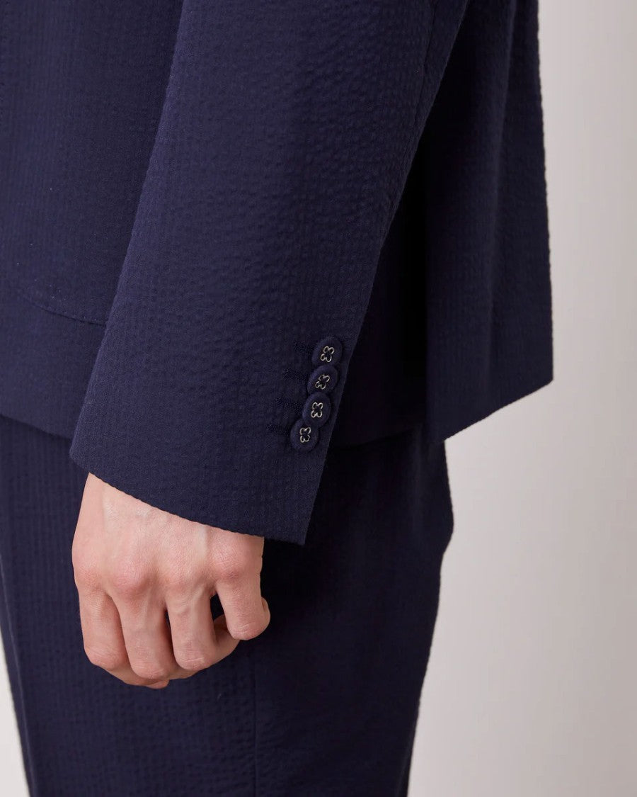 Officine Generale Double-Breasted Jacket With Notch Lapels