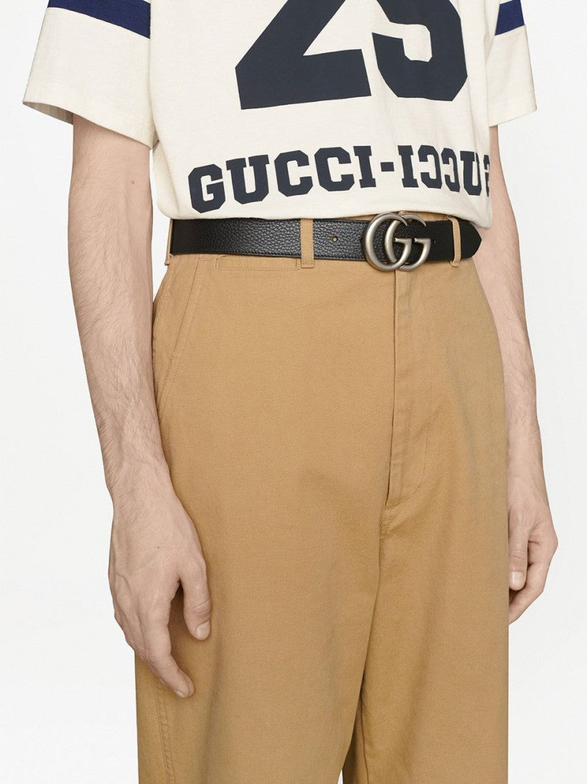 Gucci Textured Calfskin Leather Belt