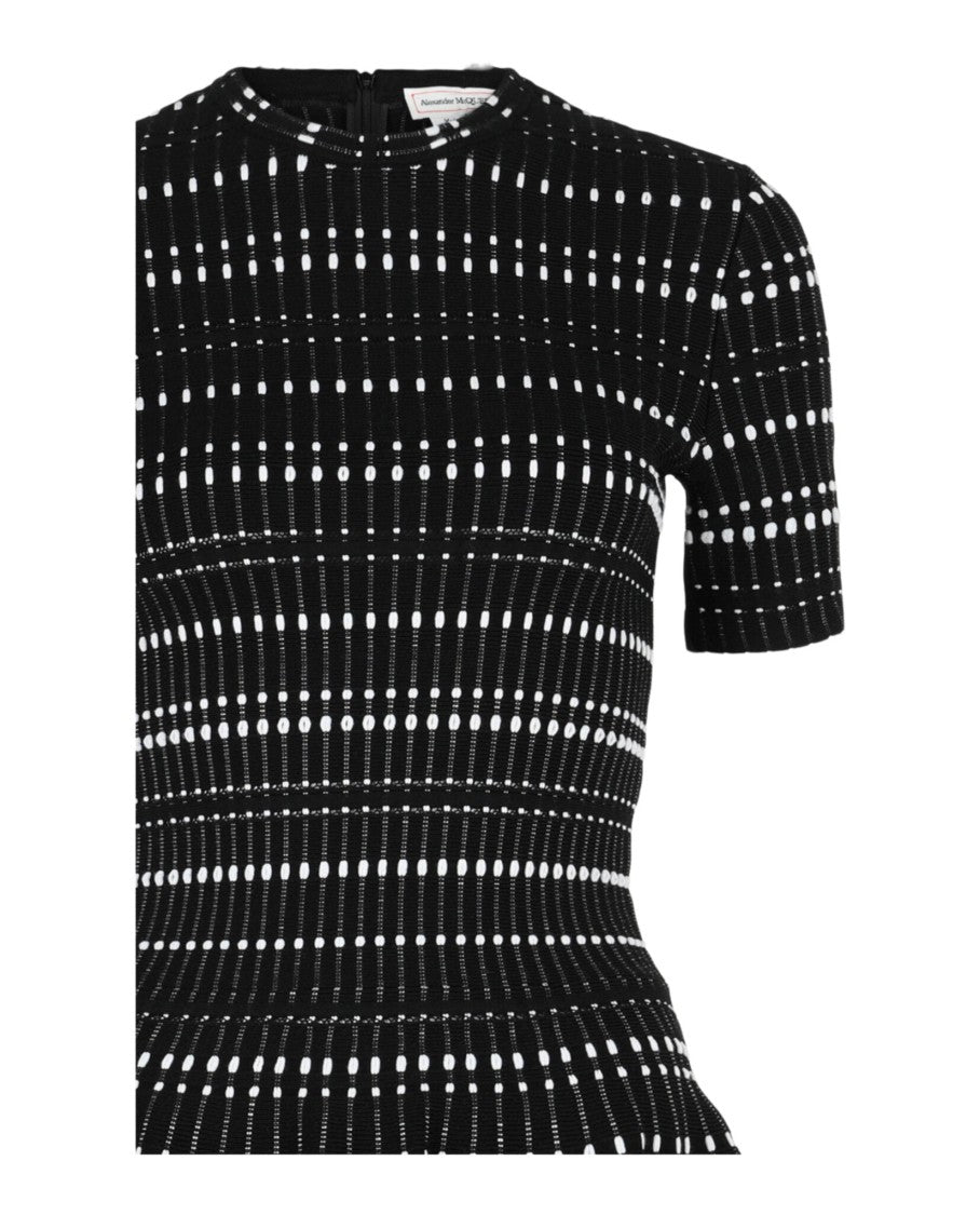 Alexander Mcqueen Stitch Dot Fit And Flare Dress
