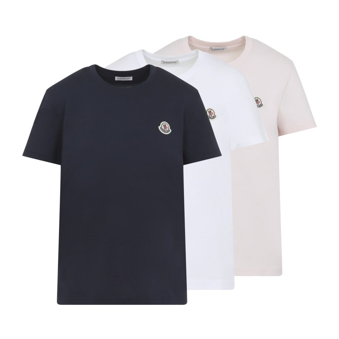 Moncler Set Of Three Short-Sleeved T-Shirts With Design