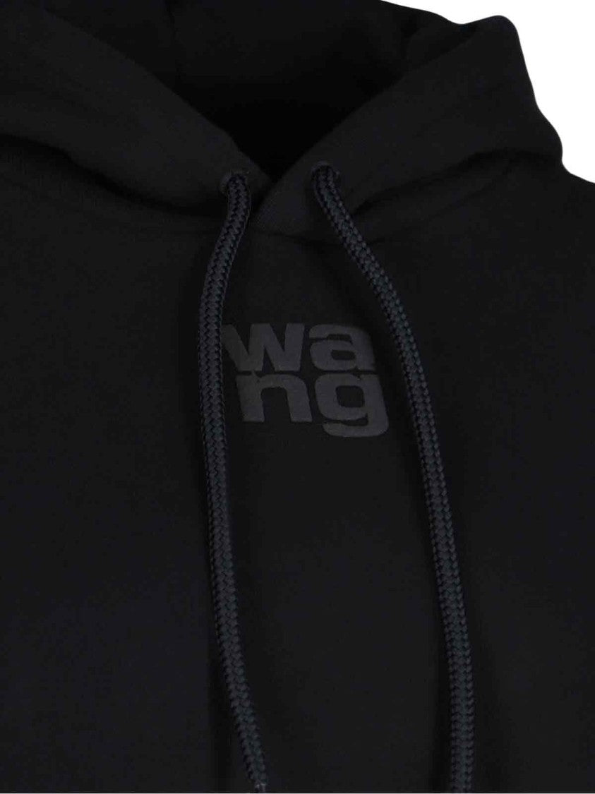Alexander Wang Logo Hoodie – Black
