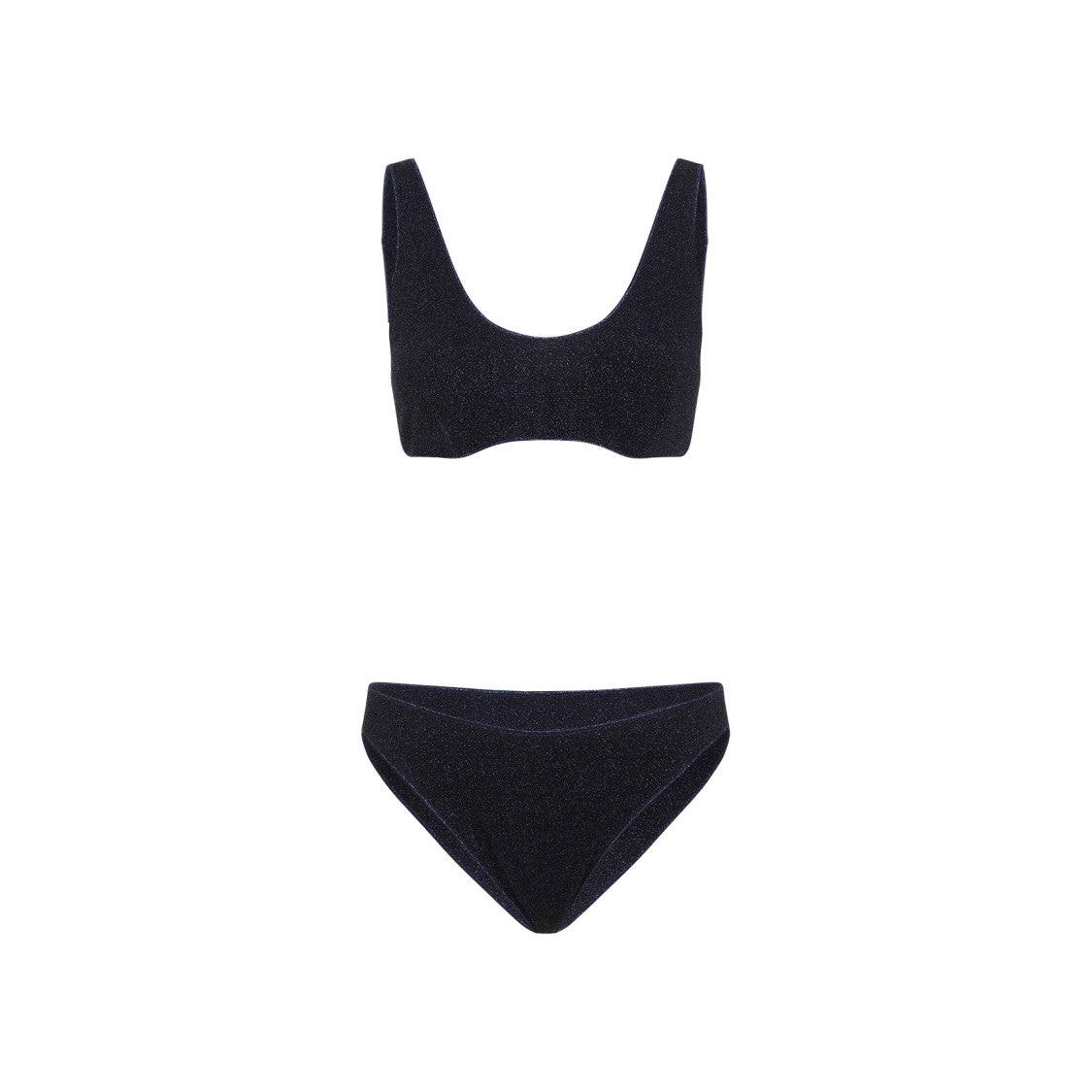 Oséree Glittery Night Blue Two-Piece Swimwear