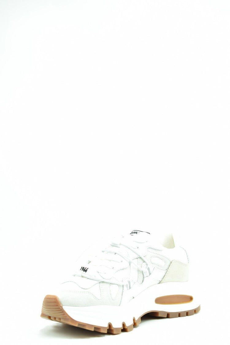 Dsquared2 Chic Leather Sneakers Textured Panels Sole
