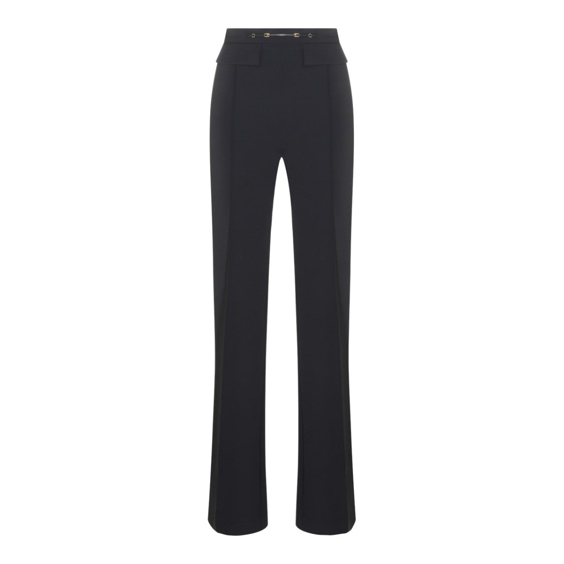 Elisabetta Franchi Tailored High-Waist Trousers With Flared Legs