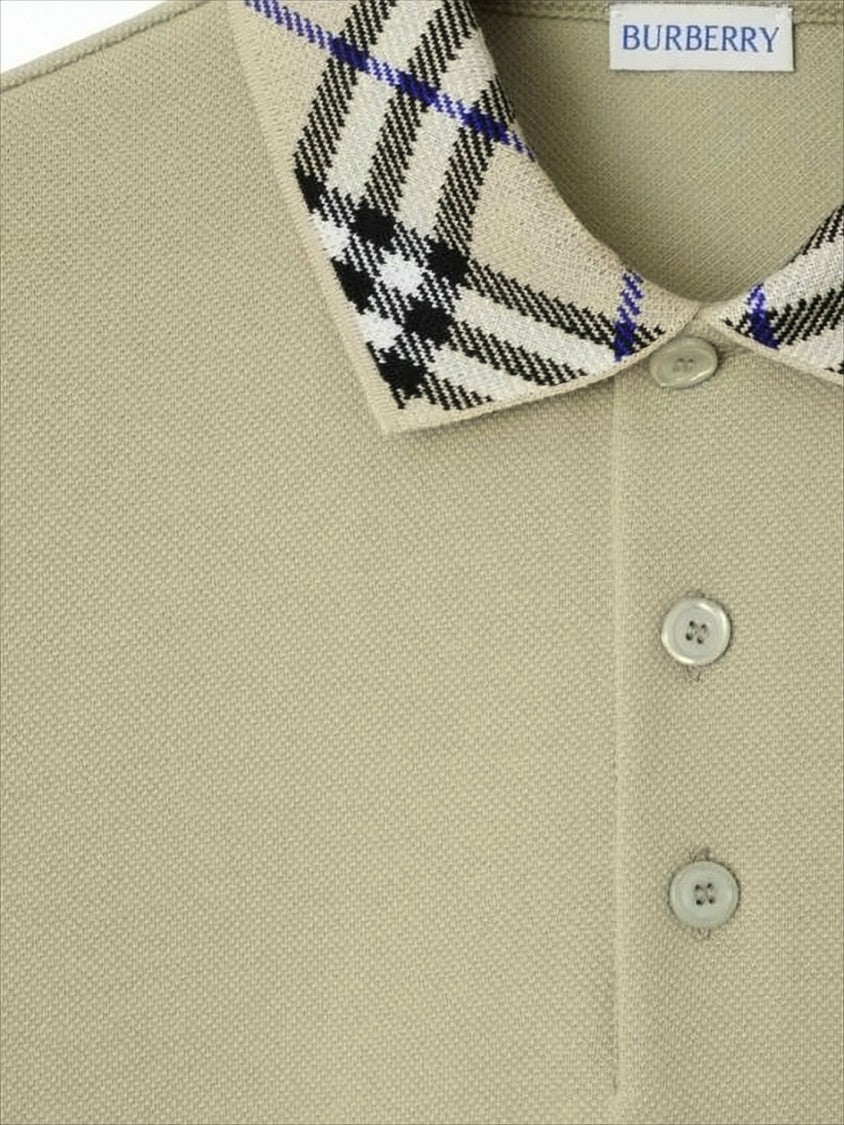 Burberry Textured Fabric Polo Shirt