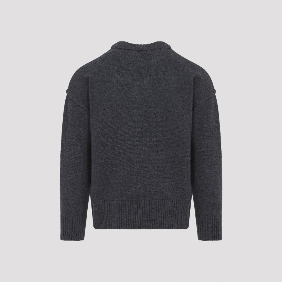 Ami Paris Adc Crewneck Sweater With Contrasting Heart Logo